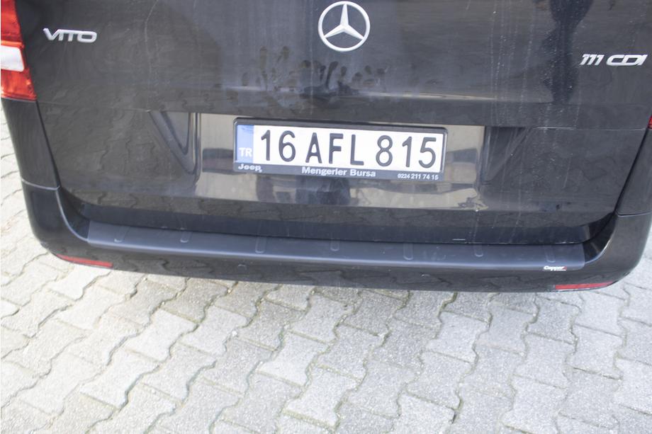 Mercedes Vito/V-class W447 2014- Protectie bara spate EuroCap (ABS) Foto 4