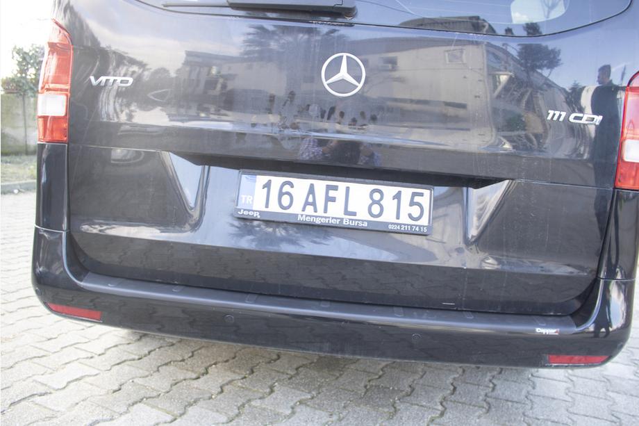 Mercedes Vito/V-class W447 2014- Protectie bara spate EuroCap (ABS) Foto 5