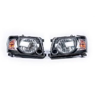 Faruri Fata Safari Black (2004-2008, 2buc) Nissan Patrol Y61 1997-2011 foto 2