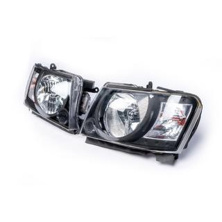 Faruri Fata Safari Black (2004-2008, 2buc) Nissan Patrol Y61 1997-2011 foto 3