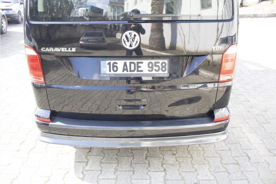 Volkswagen T6 2015-2024 Lip spate aspect carbon (ABS) Foto 6