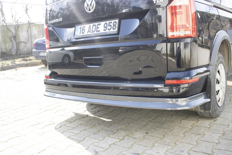 Volkswagen T6 2015-2024 Lip spate aspect carbon (ABS) Foto 7