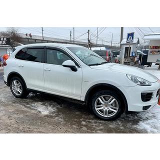 Deflectoare geamuri cu banda cromata (4 buc, HIC) Porsche Cayenne 2010-2017 foto 3