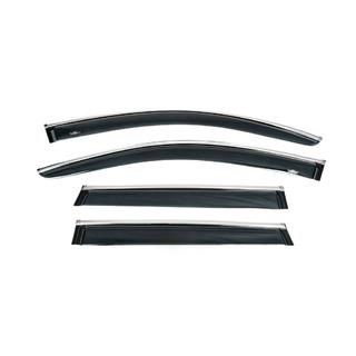Deflectoare geamuri cu banda cromata (4 buc, HIC) Porsche Cayenne 2010-2017 foto 4