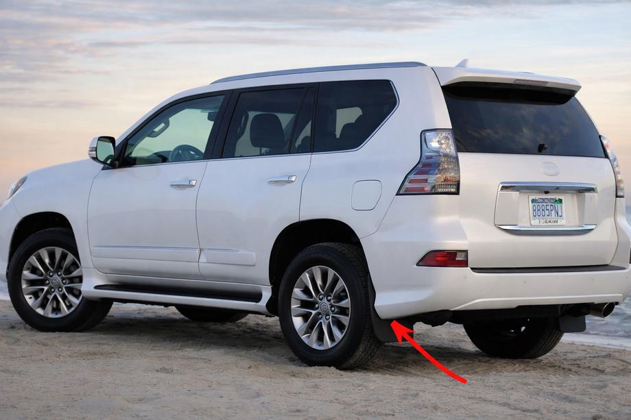 Lexus GX460 2009-2023 Aparatori noroi spate Premium (2 buc, 2013+) Image