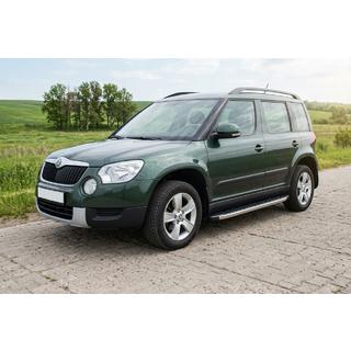 Praguri Laterale BlackLine (2 buc, Aluminiu) Skoda Yeti 2009-2017 foto 1