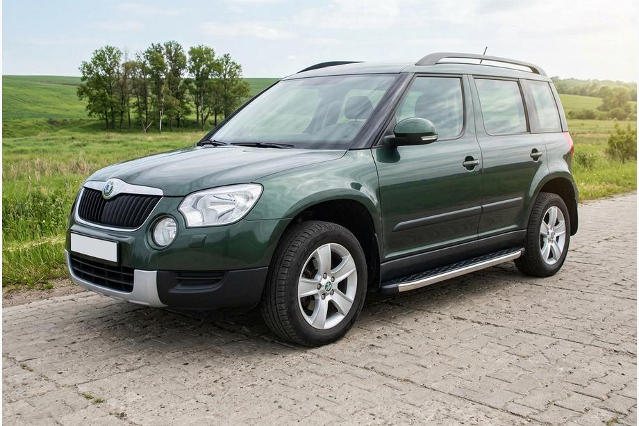 Skoda Yeti 2009-2017 Praguri Laterale BlackLine (2 buc, Aluminiu) Image