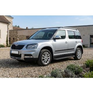 Praguri Laterale Tayga Black (2 buc, Aluminiu) Skoda Yeti 2009-2017 foto 1