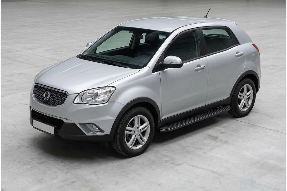 SsangYong Korando 2010-2019 Praguri Laterale Tayga Black (2 buc, Aluminiu) Image