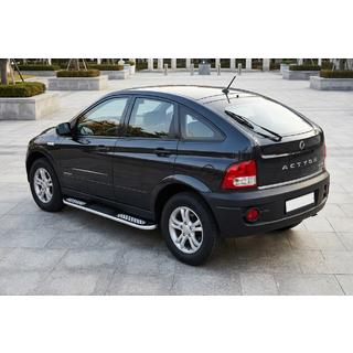 Praguri Laterale Tayga V2 (2 buc, Aluminiu) SsangYong Action 2005-2018 foto 1