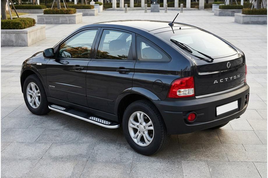 SsangYong Action 2005-2018 Praguri Laterale Tayga V2 (2 buc, Aluminiu) Image