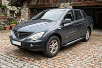 SsangYong Action 2005-2018 Praguri Laterale New Vision Black (2 buc, Aluminiu) foto 1