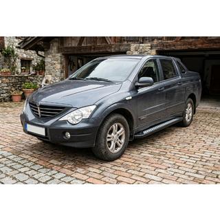 Praguri Laterale New Vision Black (2 buc, Aluminiu) SsangYong Action 2005-2018 foto 1