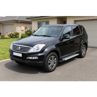 Praguri Laterale Vision New Grey (2 buc, Aluminiu) SsangYong Rexton I 2001-2017 foto 1