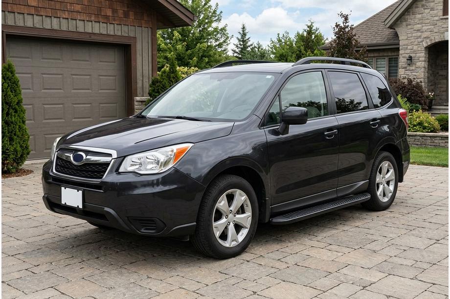 Subaru Forester 2013-2018 Praguri Laterale Tayga Black (2 buc, Aluminiu) Image