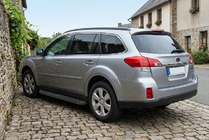 Subaru Outback 2009-2014 Praguri Laterale Tayga Black (2 buc, Aluminiu) foto 1