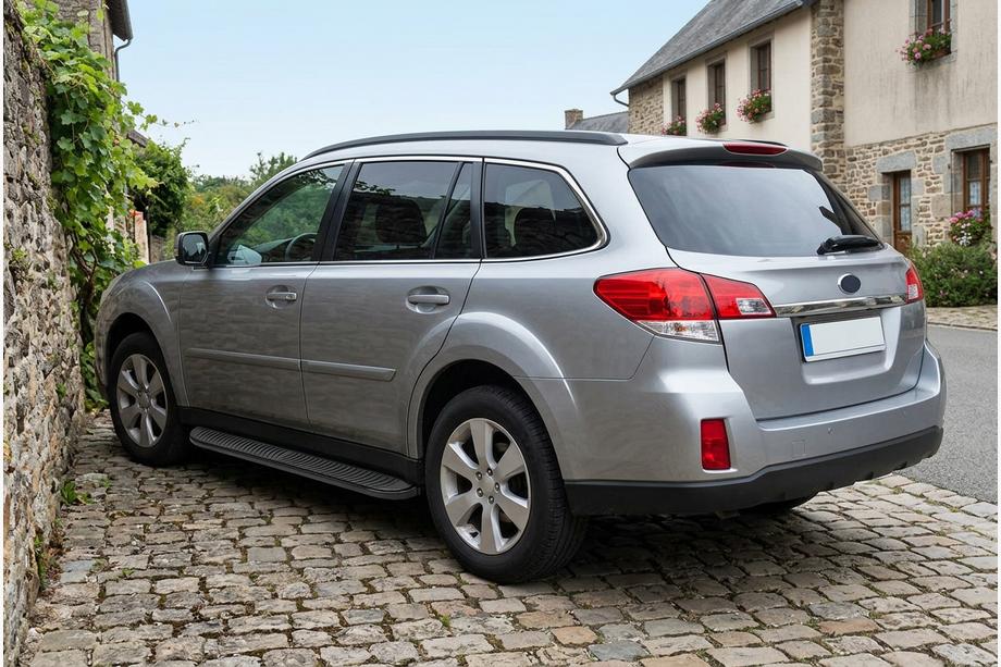 Subaru Outback 2009-2014 Praguri Laterale Tayga Black (2 buc, Aluminiu) Image