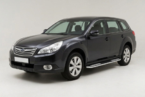 Subaru Outback 2009-2014 Praguri Laterale Tayga V2 (2 buc, Aluminiu) foto 1