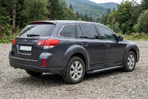 Subaru Outback 2009-2014 Praguri Laterale New Vision Black (2 buc, Aluminiu) foto 1
