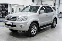 Toyota Fortuner 2006-2015 Praguri Laterale BlackLine (2 buc, Aluminiu) foto 1