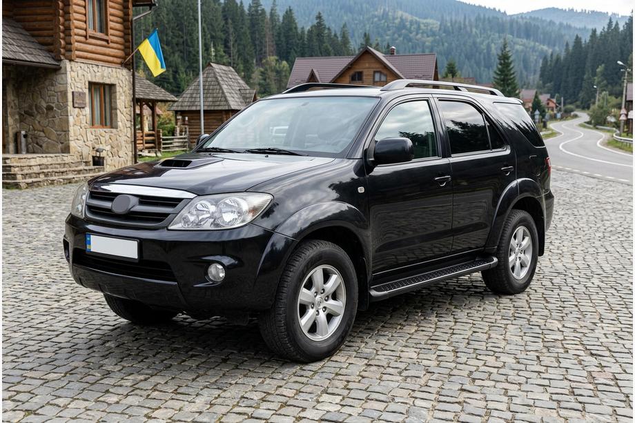 Toyota Fortuner 2006-2015 Praguri Laterale Allmond Black (2 buc, aluminiu) Foto 1
