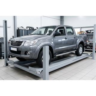Praguri Laterale BlackLine (2 buc, Aluminiu) Toyota Hilux 2006-2015 foto 1