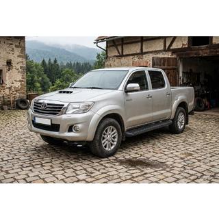 Praguri Laterale Tayga Black (2 buc, Aluminiu) Toyota Hilux 2006-2015 foto 1