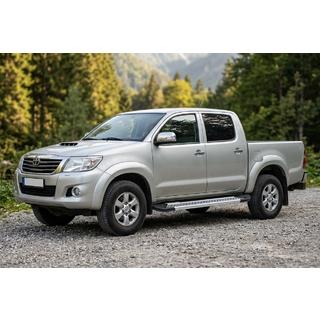 Praguri Laterale New Vision Grey (2 buc, Aluminiu) Toyota Hilux 2006-2015 foto 1