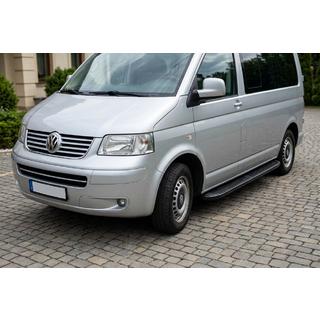 Praguri Laterale Tayga Black (2 buc, Aluminiu) Volkswagen T5 Transporter 2003-2010 foto 1