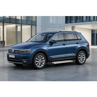 Praguri Laterale New Vision Grey (2 buc, Aluminiu) Volkswagen Tiguan 2016-2023 foto 1