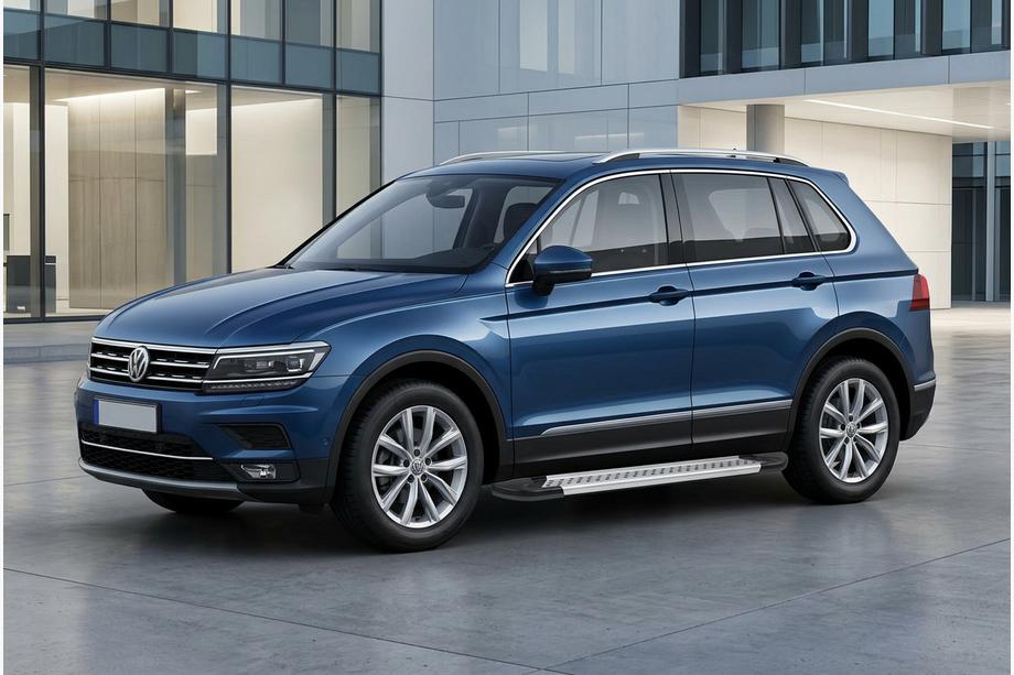 Volkswagen Tiguan 2016-2023 Praguri Laterale New Vision Grey (2 buc, Aluminiu) Foto 1