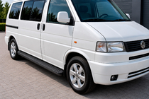 Volkswagen T4 Transporter 1990-2003 Praguri Laterale Tayga Black (2 buc, Aluminiu) foto 1