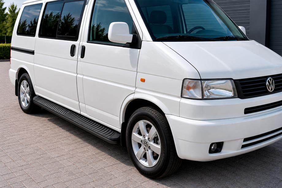 Volkswagen T4 Transporter 1990-2003 Praguri Laterale Tayga Black (2 buc, Aluminiu) Image