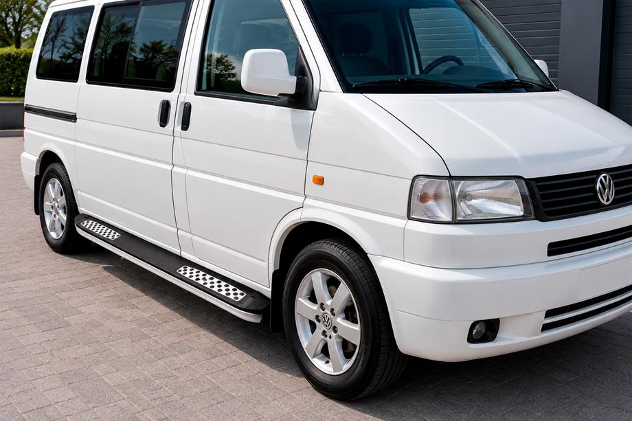 Volkswagen T4 Transporter 1990-2003 Praguri Laterale Tayga V2 (2 buc, Aluminiu) Image