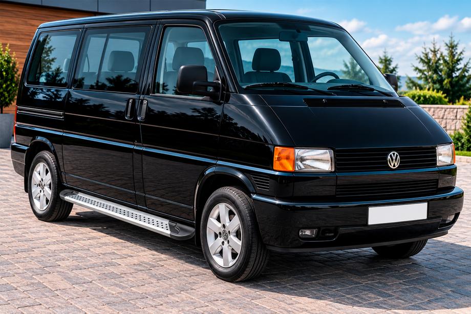 Volkswagen T4 Caravelle/Multivan 1990–2003 Praguri Laterale New Vision Grey (2 buc, Aluminiu) Foto 1