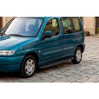 Praguri Laterale Tayga Black (2 buc, Aluminiu) Peugeot Partner 1996-2008 foto 1