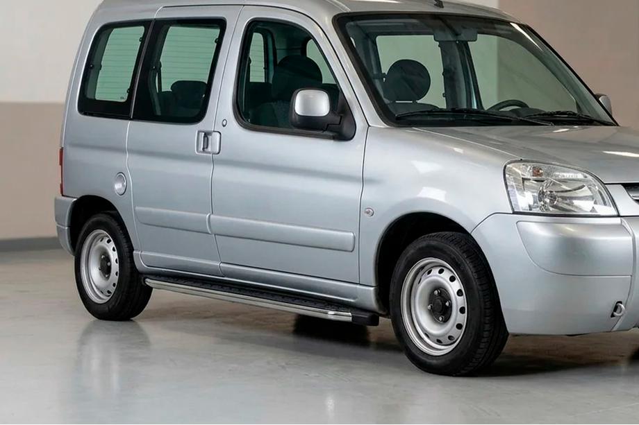 Peugeot Partner 1996-2008 Praguri Laterale BlackLine (2 buc, Aluminiu) Foto 1
