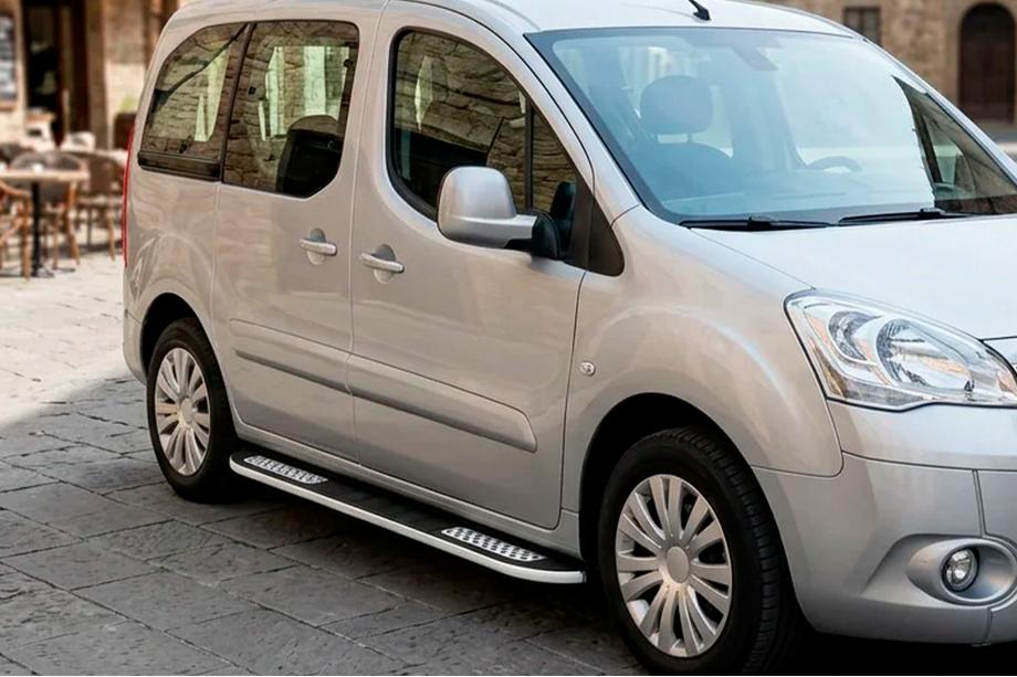 Peugeot Partner Tepee 2008-2018 Praguri Laterale Tayga V2 (2 buc, Aluminiu) Image