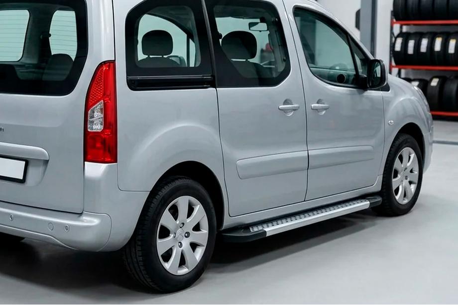 Peugeot Partner Tepee 2008-2018 Praguri Laterale New Vision Grey (2 buc, Aluminiu) Foto 1