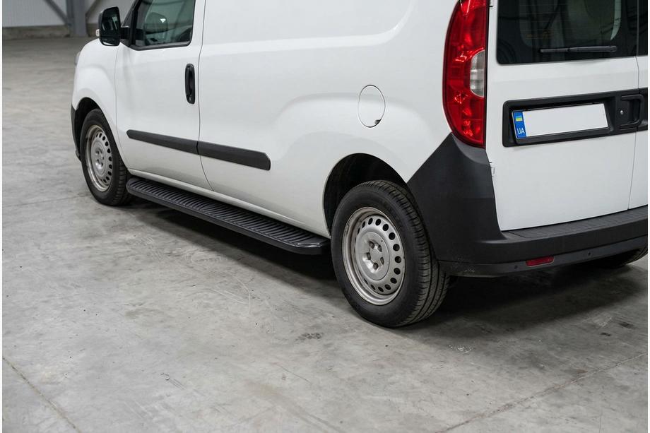 Opel Combo 2012-2018 Praguri Laterale Tayga Black (2 buc, Aluminiu) Image