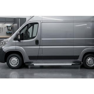 Praguri Laterale New Vision Grey (2 buc, Aluminiu) Citroen Jumper 2007-2025 foto 1