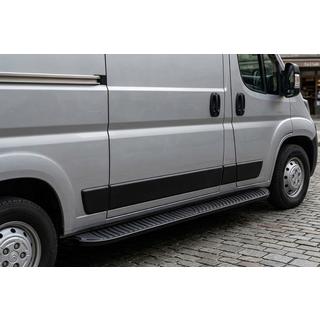 Praguri Laterale Tayga Black (2 buc, Aluminiu) foto 1