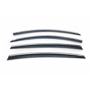 Deflectoare geamuri cu ornament cromat SD (4 buc, Niken) foto 2