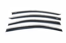 Toyota Corolla 2019- Deflectoare geamuri cu ornament cromat (4 buc, Niken) foto 2