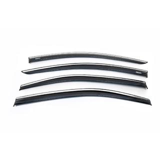 Deflectoare geamuri cu ornament cromat (4 buc, Niken) foto 2