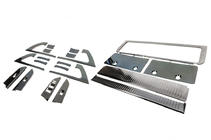 Toyota Land Cruiser 200 2007-2021 Set inserturi (aluminiu inchis periat) foto 1
