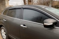 Mazda CX-9 2007-2016 Deflectoare geamuri cu ornament crom (4 buc, HIC) foto 1