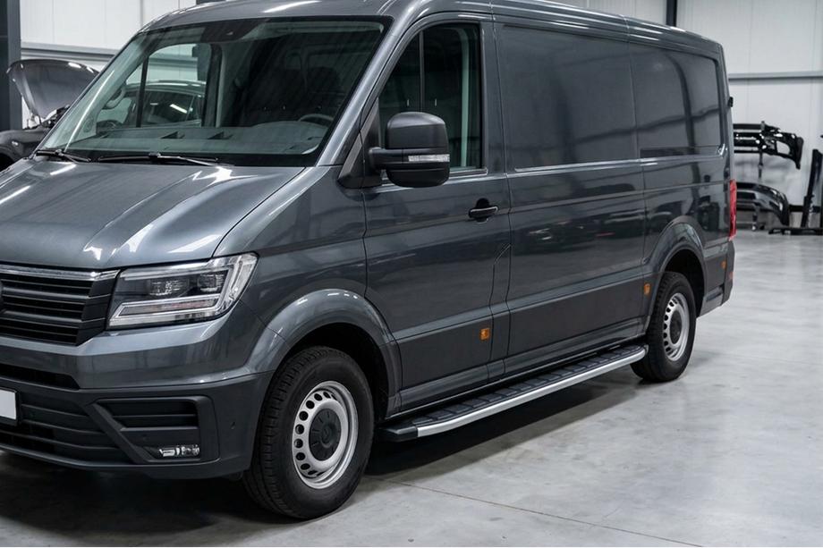 Volkswagen Crafter 2016- Praguri Laterale Fullmond (2 buc, Aluminiu) Long/ExtraLong Image