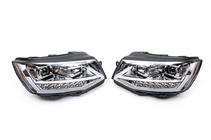 Volkswagen T6 2015-2024 Faruri fata cu lumini de zi LED 2015-2019 (Argintiu, 2 buc) foto 2
