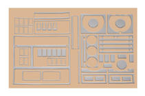MAN F2000 1994-2001 Decoruri bord 1995-1999 (aspect aluminiu) foto 2